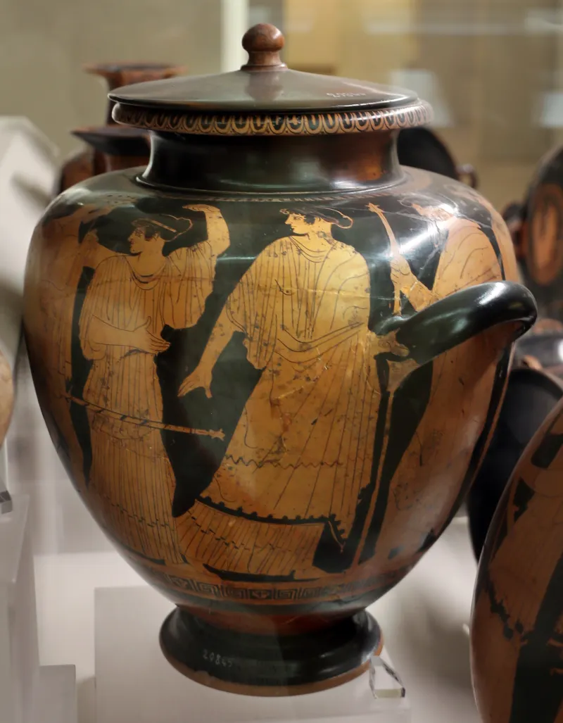 Pittore Della Nascita Di Atena, Stamnos Con Scena Di Inseguimento, 460-450 Dalla Tomba Dei Vasi Greci Alla Banditaccia 