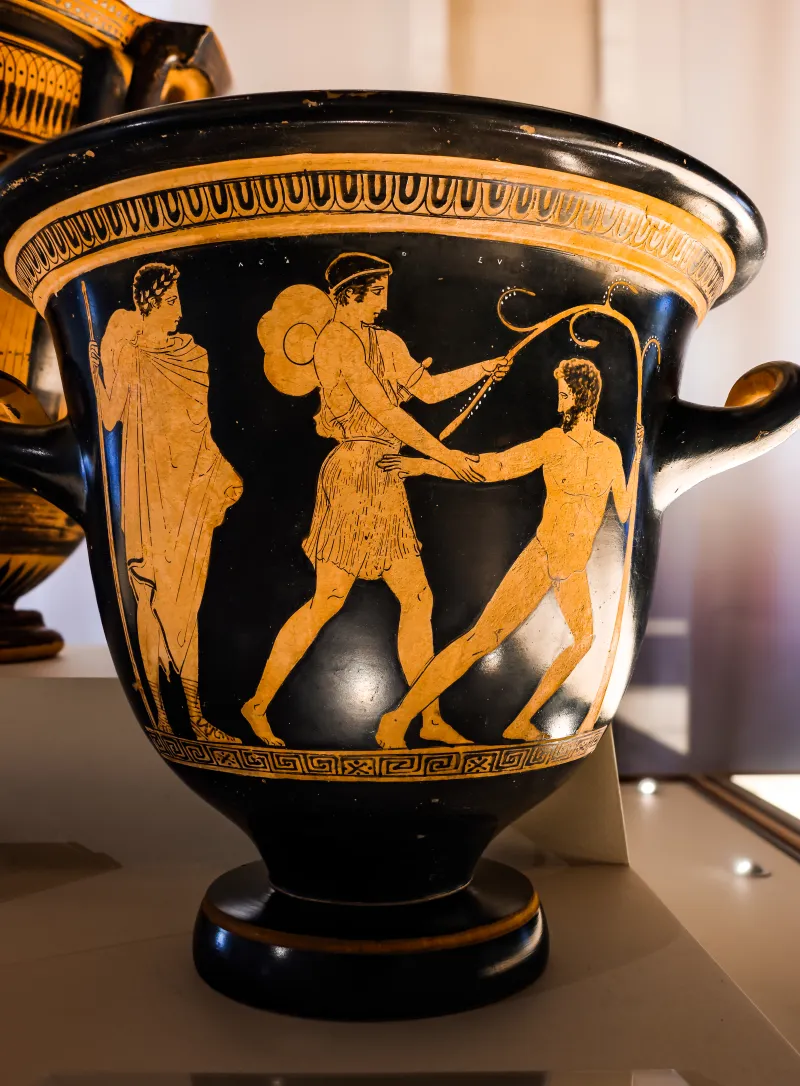 Painter Of The Ferrara Sinis - Arv 1086 1 - Theseus Fighting Sinis - Draped Youths - Ferrara Man 3066- 