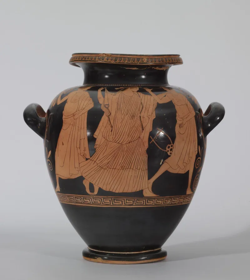 Painter Of The Florence Stamnoi - Red-Figure Stamnos With Eos And Two Youths - Walters 482034 - Side 