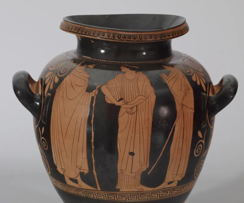 Painter Of The Florence Stamnoi - Red-Figure Stamnos With Eos And Two Youths - Walters 482034 - Side B Detail 