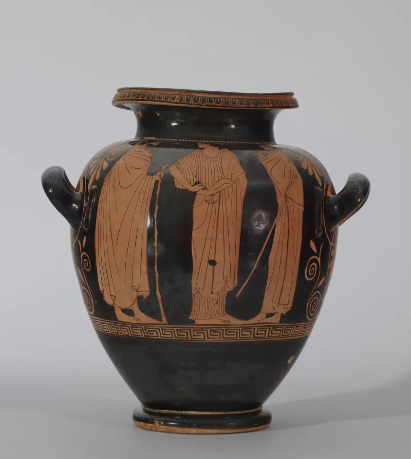 Painter Of The Florence Stamnoi - Red-Figure Stamnos With Eos And Two Youths - Walters 482034 - Side 