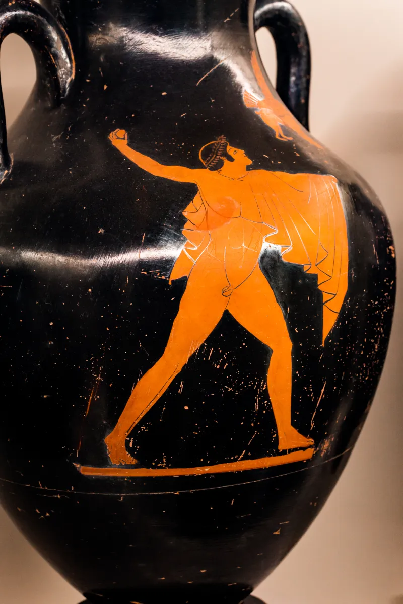 Flying-Angel Painter - Arv 279 3 - Youth Throwing Stone At Hawk - Draped Youth - Roma Mnevg - 