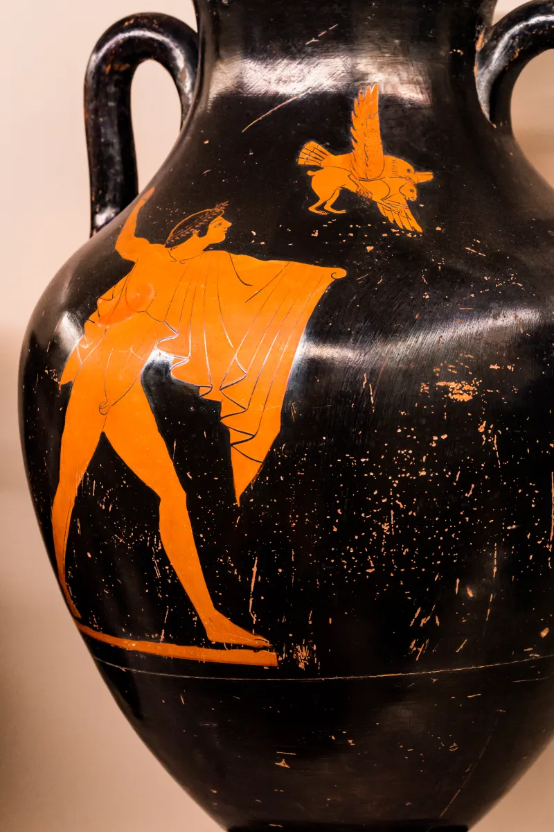 Flying-Angel Painter - Arv 279 3 - Youth Throwing Stone At Hawk - Draped Youth - Roma Mnevg - 
