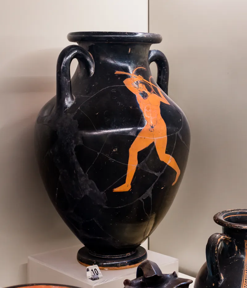Flying-Angel Painter - Arv 279 4 - Man With Sword - Satyr With Branch - Roma Mnevg - 