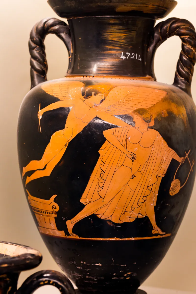 Flying-Angel Painter - Arv 280 13 - Eros Pursuing Youth - Draped Man - Roma Mnevg 47214 - 