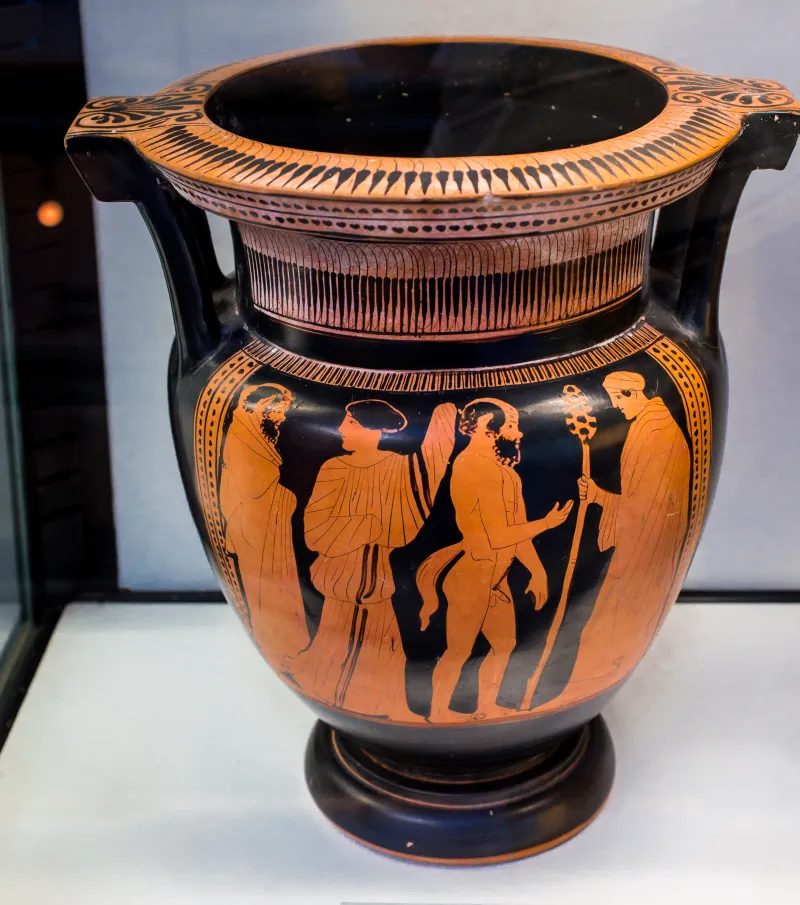 Painter Of The Louvre Centauromachy Arv 1088 9Extra Satyrs With Maenads - Woman Between Two Youths 