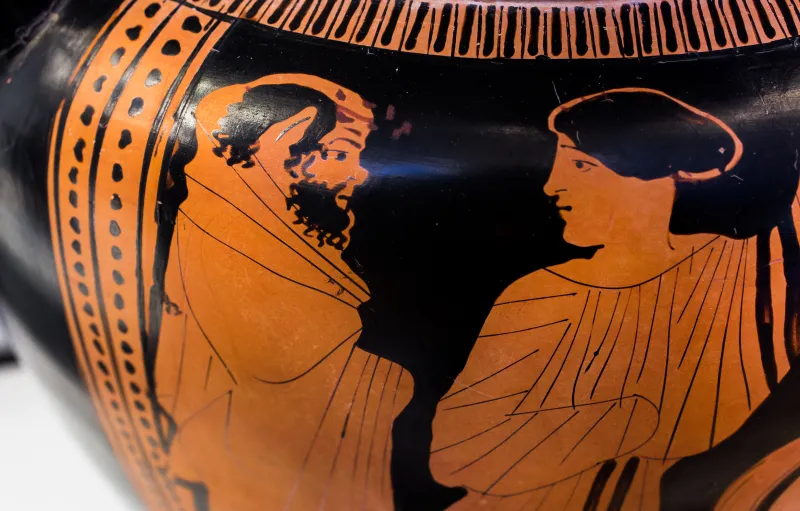 Painter Of The Louvre Centauromachy Arv 1088 9Extra Satyrs With Maenads - Woman Between Two Youths 