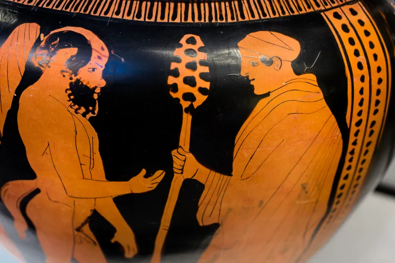 Painter Of The Louvre Centauromachy Arv 1088 9Extra Satyrs With Maenads - Woman Between Two Youths 