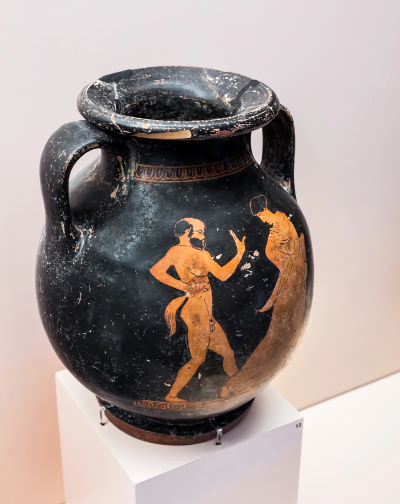 Painter Of The Louvre Centauromachy - Arv 1092 81 - Satyr And Maenad - Draped Youths - Rhodos Am 14120 - 