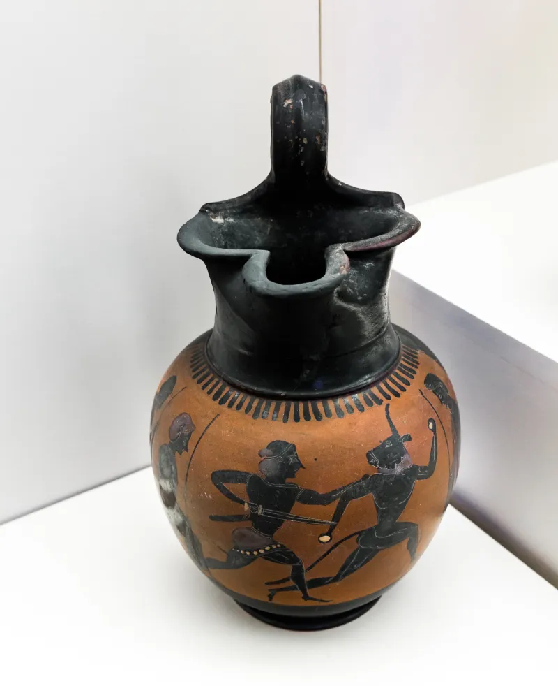Comparable To The Painter Of Villa Giulia M 482 - Abv 591 - Theseus And The Minotauros - Roma Mnevg 50390 - 