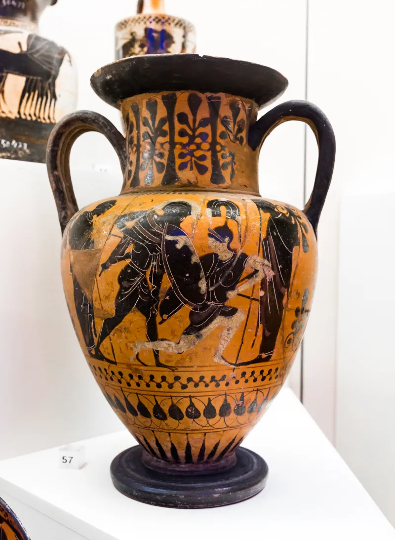 Painter Of Villa Giulia M 482 - Abv 590 2 - Amazonomachy - Fight With Chariot - Roma Mnevg M 