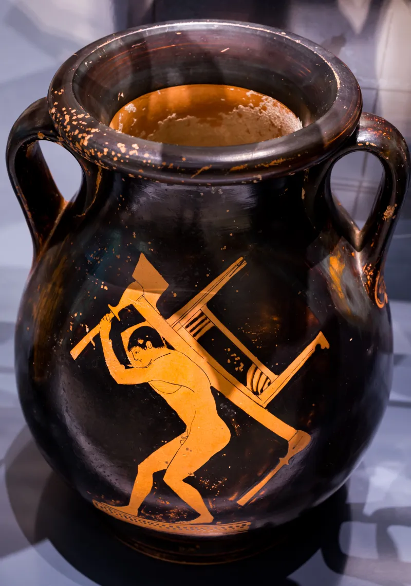 Pan Painter - Arv 555 87 - Youth Carrying Kline And Table - Man - Oxford Am 