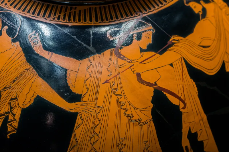 Pan Painter Arv 556 101 Apollon And Idas Fighting For Marpessa 