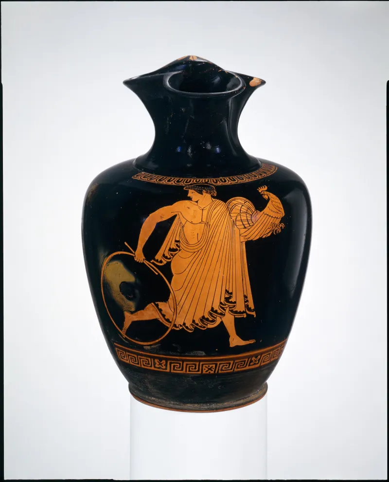 Terracotta Oinochoe- Chous (Jug) Met 