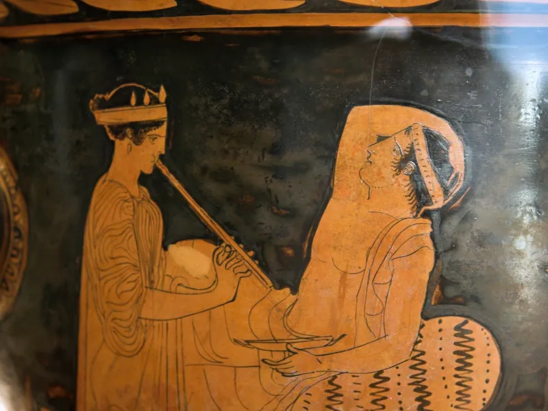 Crater, Red Figure, 420 Bc, Pantoxena Painte, Symposium, 