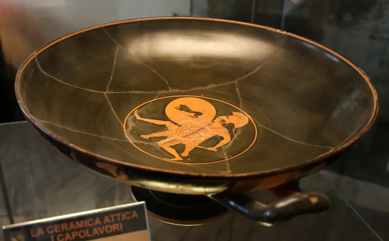 Pittore Di Pedieus, Kylix Attica Con Cavalieri, 500-480 Ac 