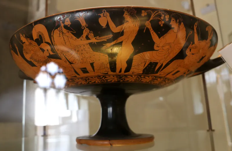 Pittore Di Pedieus, Kylix Attica Con Cavalieri, 500-480 Ac 