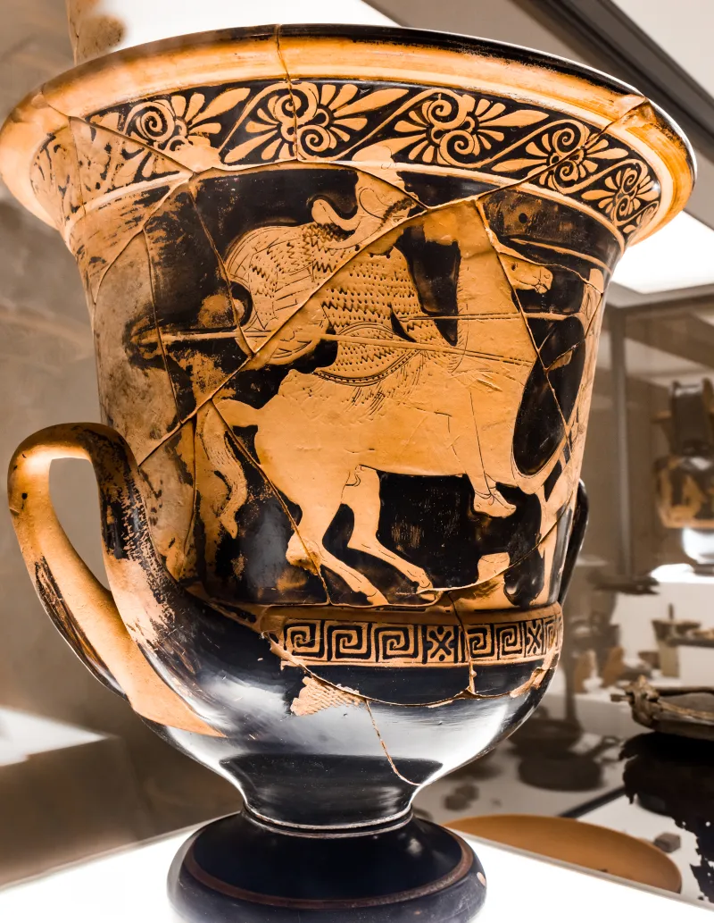 Manner Of The Peleus Painter - Arv 1041 5 - Amazonomachy - Youth Leaving Home - Ferrara Man 2896 - 