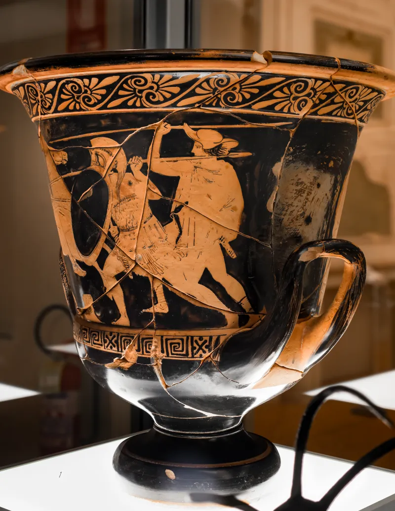 Manner Of The Peleus Painter - Arv 1041 5 - Amazonomachy - Youth Leaving Home - Ferrara Man 2896 - 