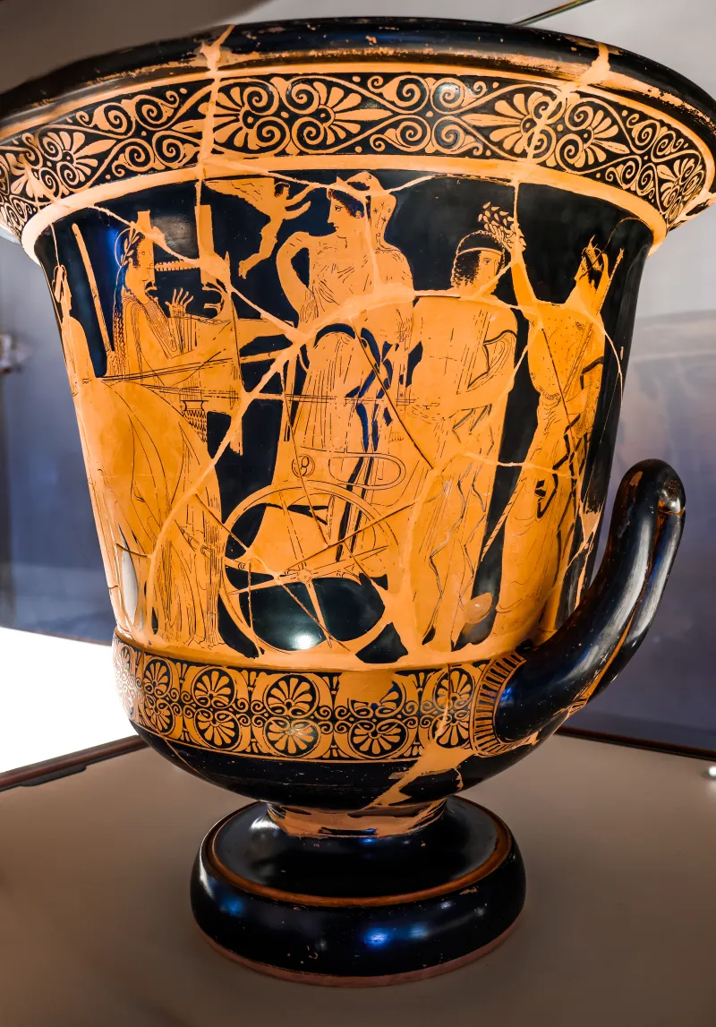 Peleus Painter - Arv 1038 1 - Wedding Of Peleus And Thetis - Warrior Leaving Home - Ferrara Man 2893 - 