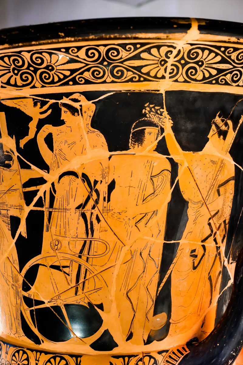 Peleus Painter - Arv 1038 1 - Wedding Of Peleus And Thetis - Warrior Leaving Home - Ferrara Man 2893 - 