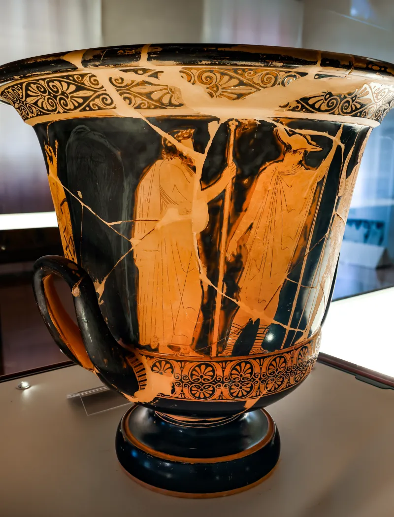 Peleus Painter - Arv 1038 1 - Wedding Of Peleus And Thetis - Warrior Leaving Home - Ferrara Man 2893 - 