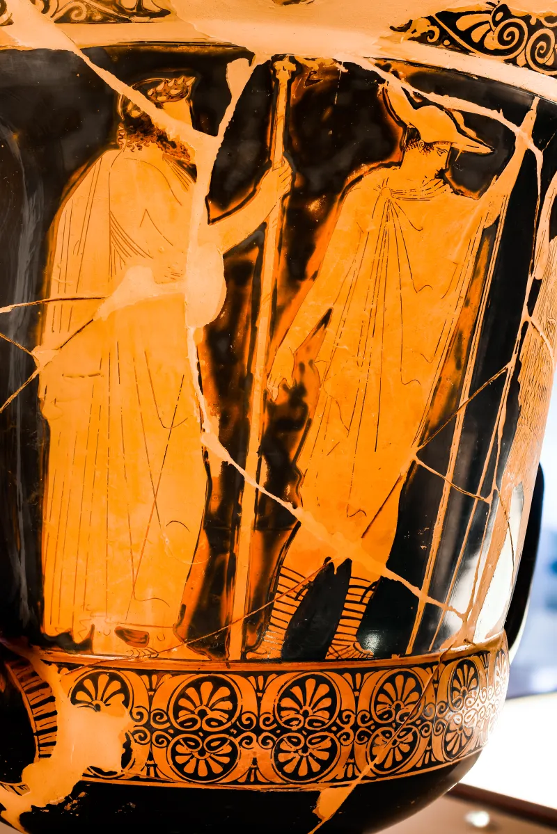 Peleus Painter - Arv 1038 1 - Wedding Of Peleus And Thetis - Warrior Leaving Home - Ferrara Man 2893 - 