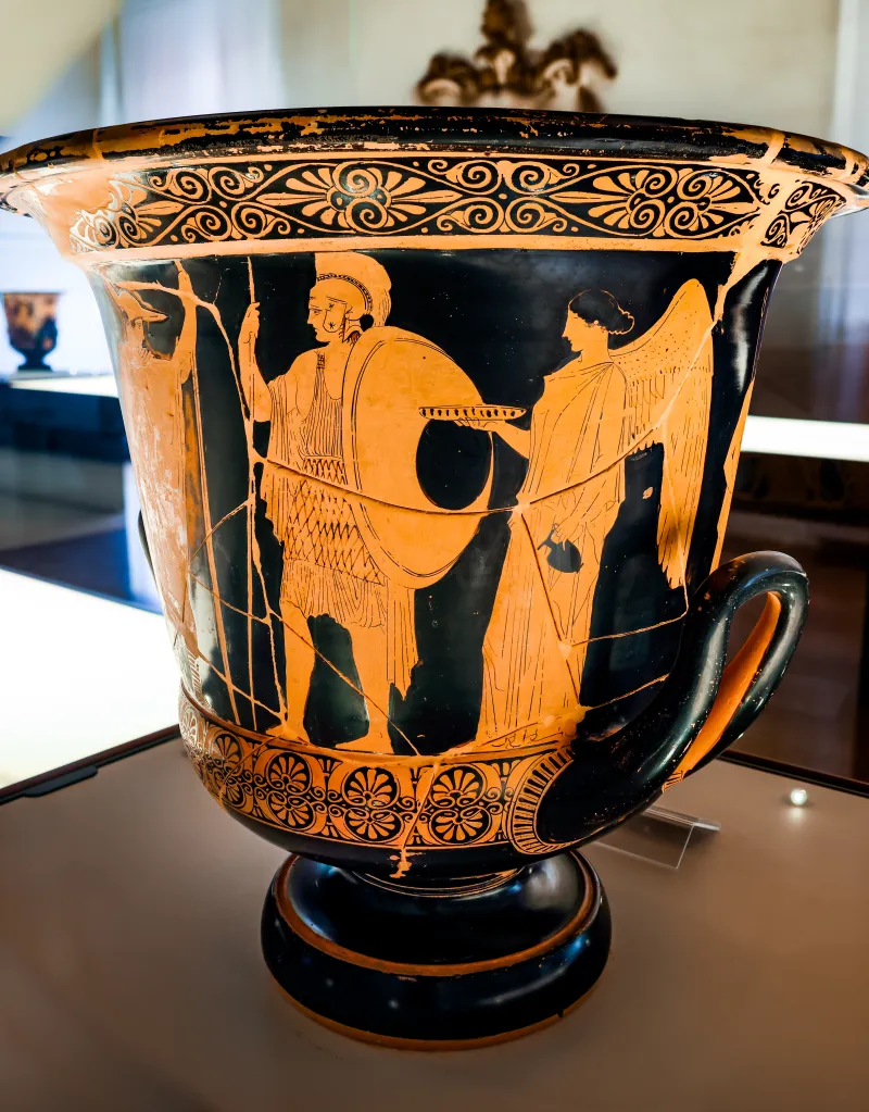 Peleus Painter - Arv 1038 1 - Wedding Of Peleus And Thetis - Warrior Leaving Home - Ferrara Man 2893 - 