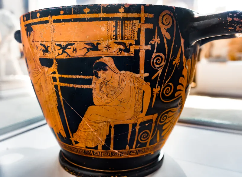 Penelope Painter - Arv 1300 2 - Telemachos Leaving Penelope - Odysseus Recognized By His Nurse - Chiusi Man 1831 - 