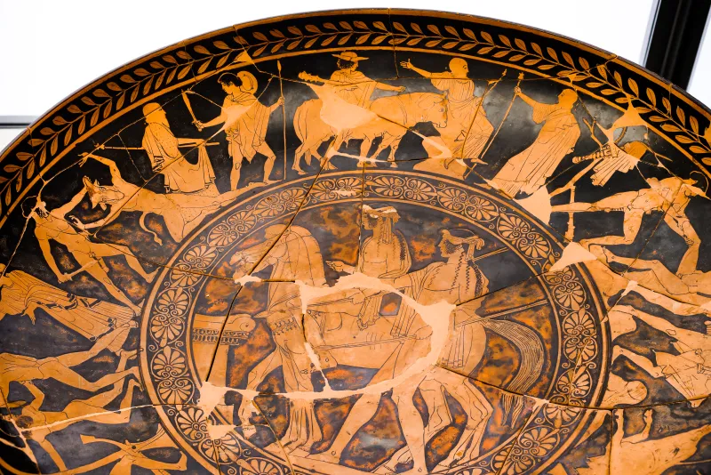 Penthesilea Painter - Arv 882 35 - Theseus And Peirithoos - Deeds Of Theseus - Memnon And Achilles Fighting - Ajax And Odysseus Quarrelling - Ferrara Man 44885 - 