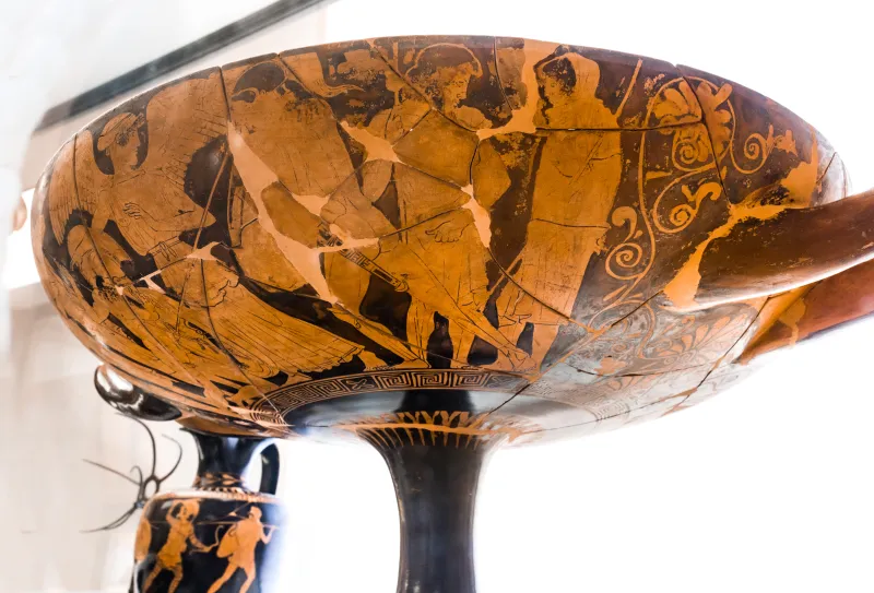 Penthesilea Painter - Arv 882 35 - Theseus And Peirithoos - Deeds Of Theseus - Memnon And Achilles Fighting - Ajax And Odysseus Quarrelling - Ferrara Man 44885 - 