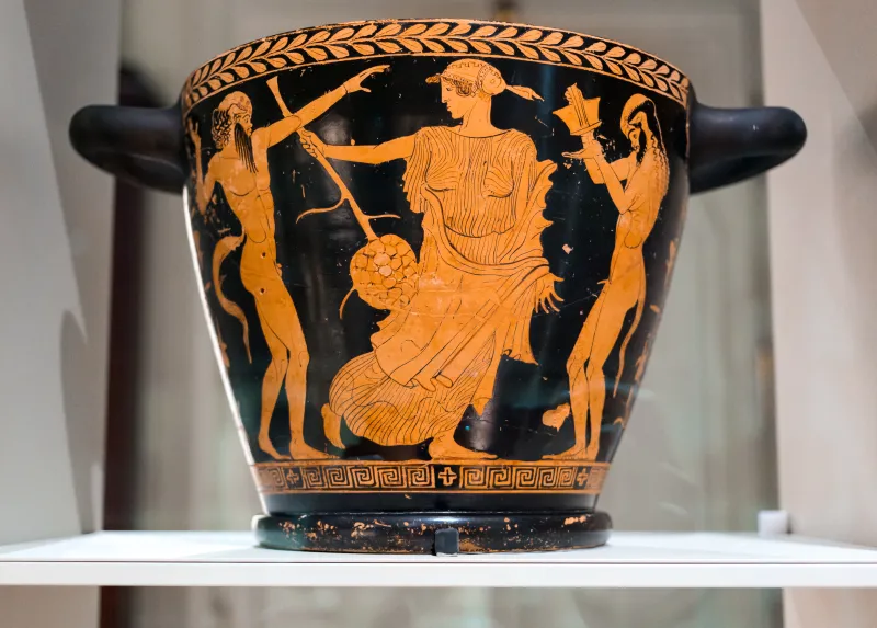 Penthesilea Painter - Arv 888 154 - Iris Attacked By Satyrs - Maenad Attacked By Satyrs - Paris Bnf Cabmed 840 - 