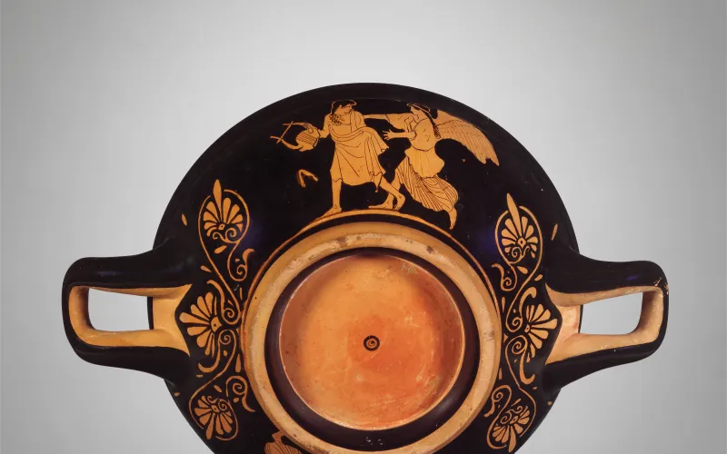 Terracotta Stemless Kylix (Drinking Cup) Met 