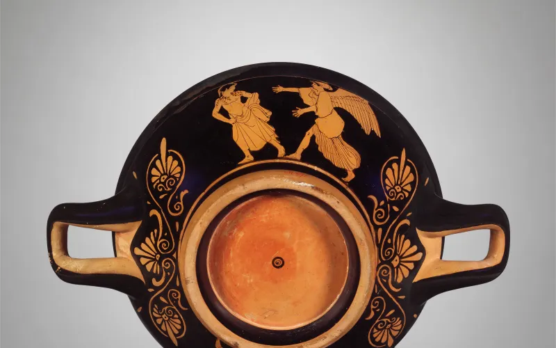 Terracotta Stemless Kylix (Drinking Cup) Met 