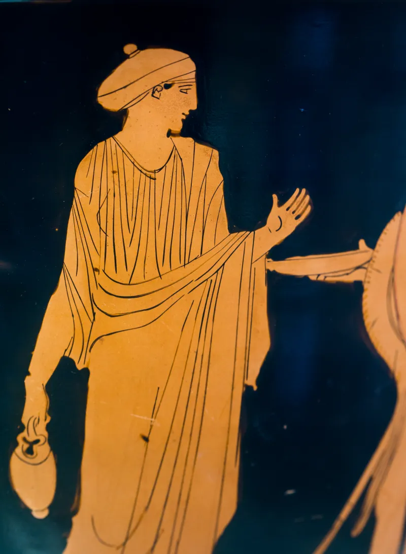 Persephone Painter Arv 1012 1Extra Young Warrior Leaving Home - Man Between Two Youths 