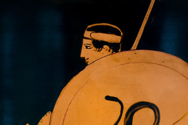 Persephone Painter Arv 1012 1Extra Young Warrior Leaving Home - Man Between Two Youths 