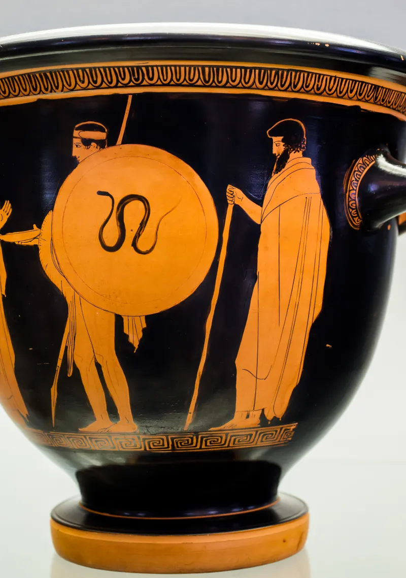 Persephone Painter Arv 1012 1Extra Young Warrior Leaving Home - Man Between Two Youths 