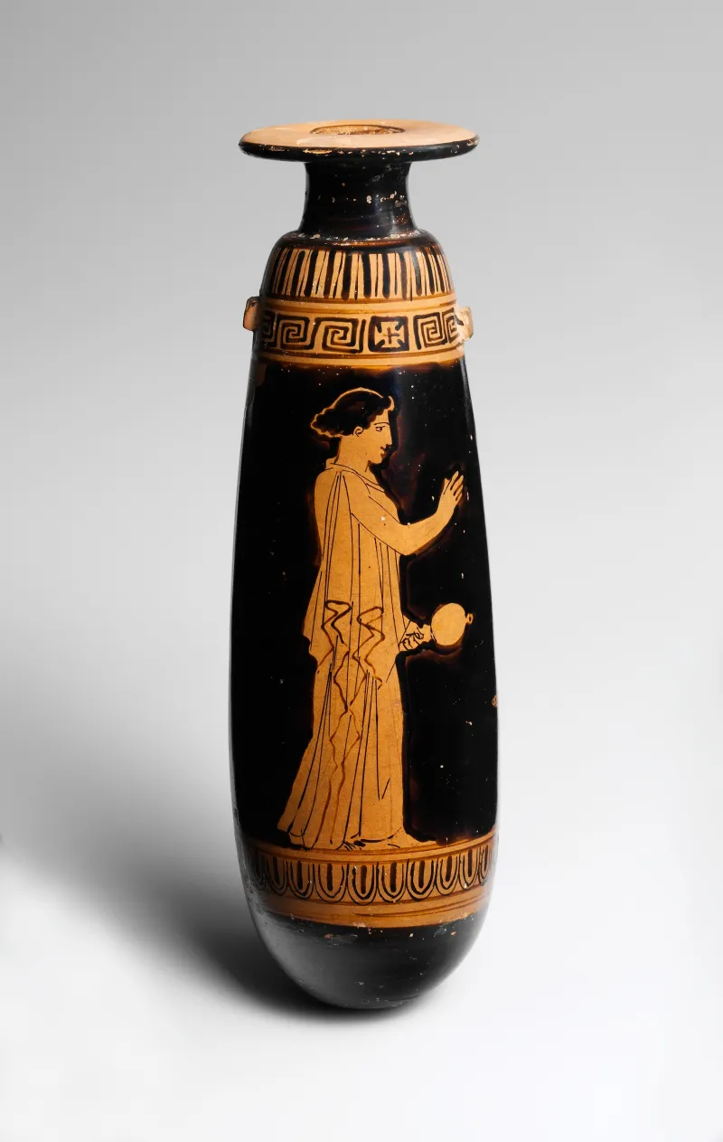 Terracotta Alabastron (Perfume Vase) Met 