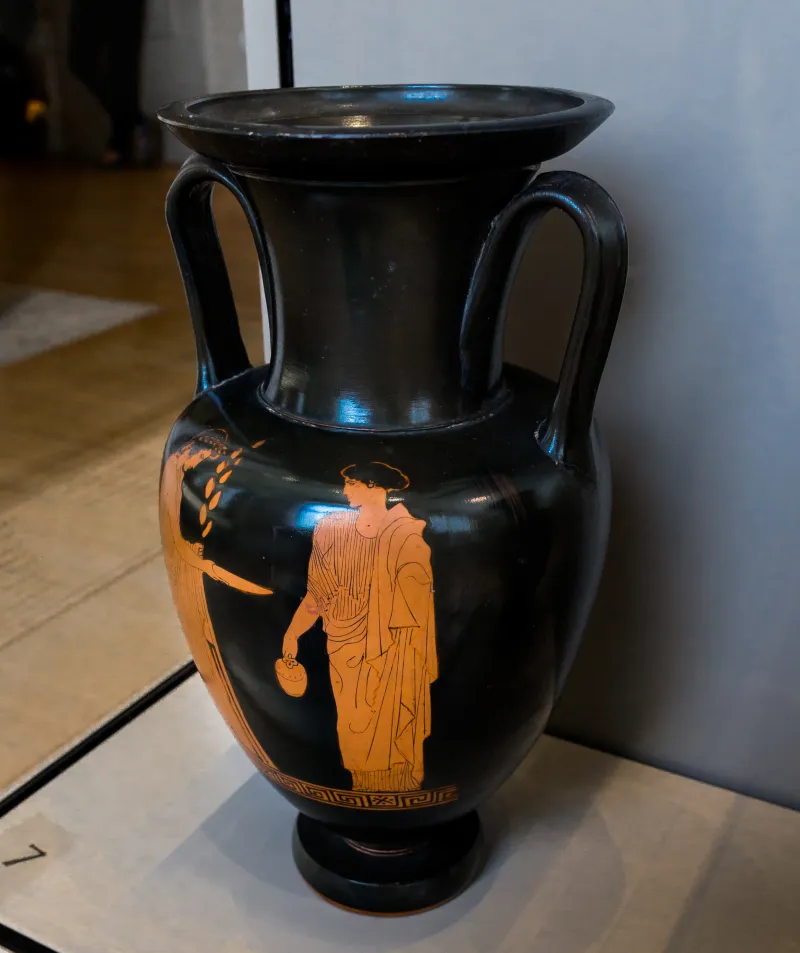Phiale Painter Arv 1014 7 Apollon And Artemis - Woman 