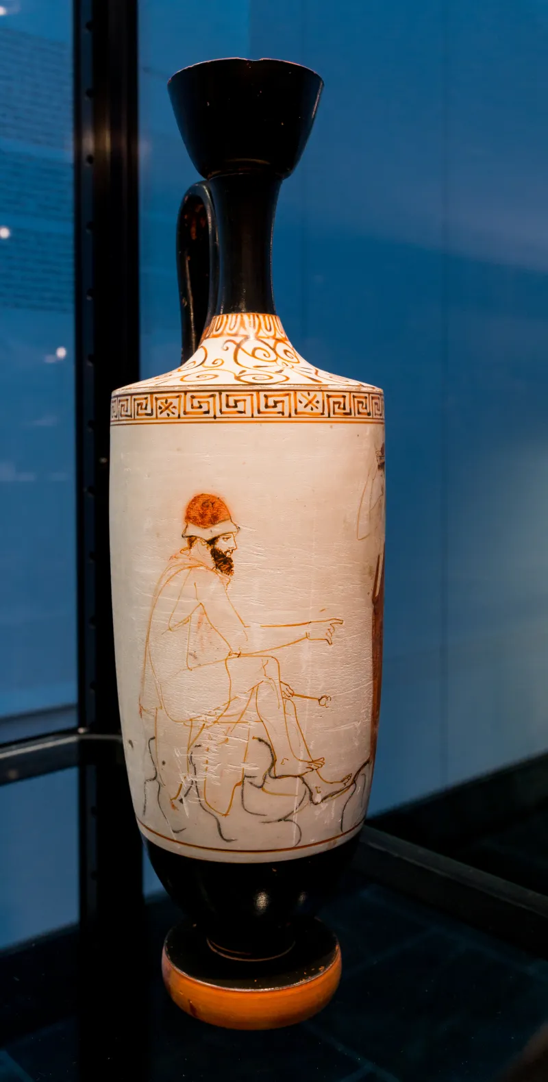 Phiale Painter Arv 1022 138 Hermes Psychopompos And Woman At Tomb 