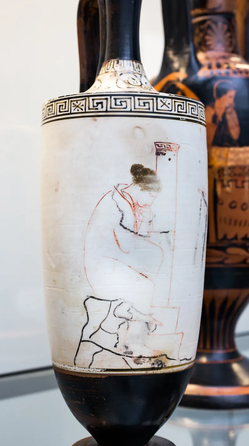 Phiale Painter - Arv 1022 139 - Two Women At A Tomb Stele - München As Ni 6254 - 