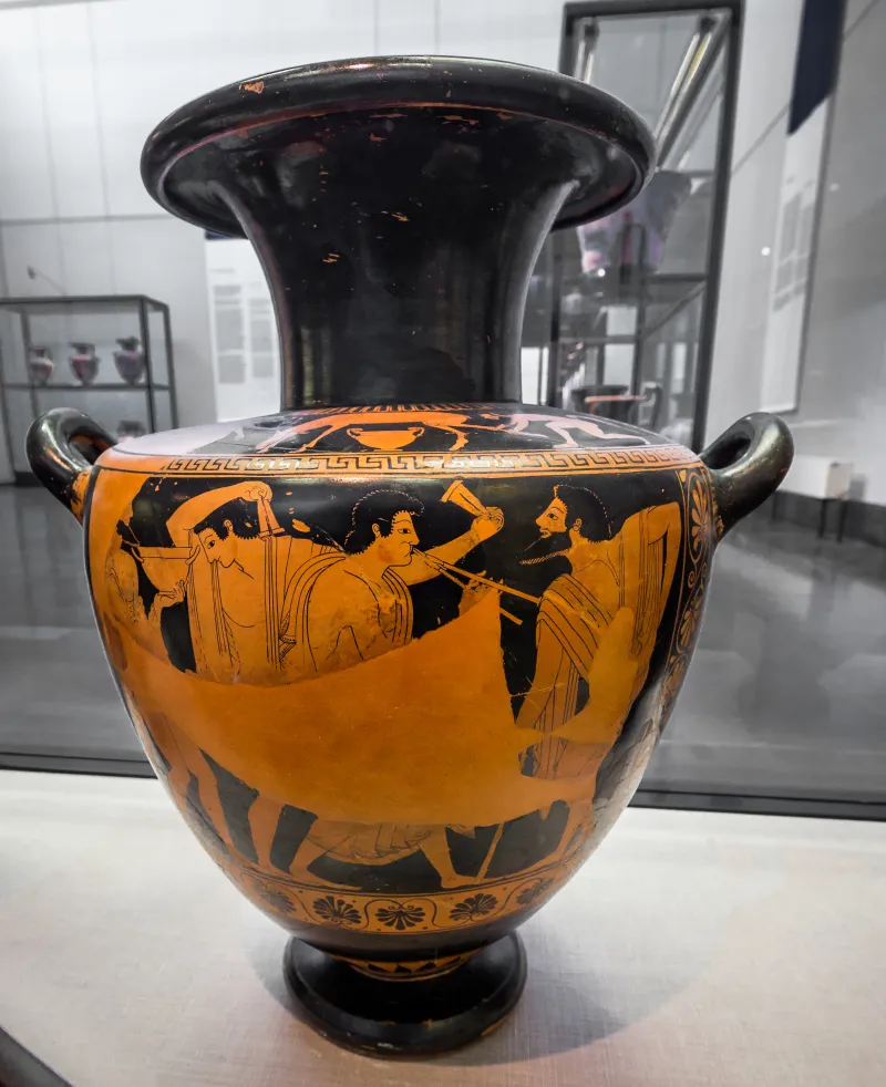 Phintias Arv 24 8 Two Satyrs Molesting A Deer - Komos 