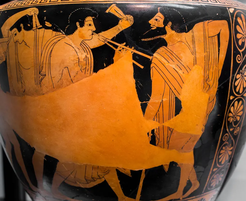 Phintias Arv 24 8 Two Satyrs Molesting A Deer - Komos 