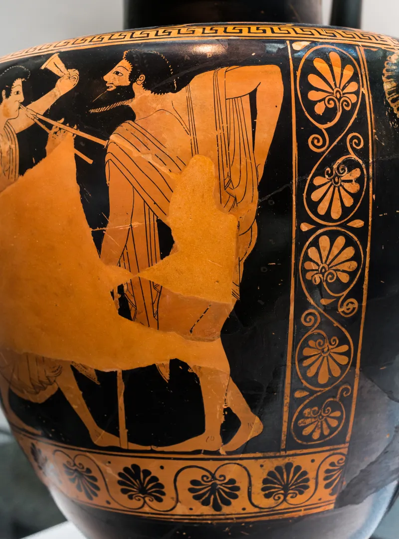Phintias Arv 24 8 Two Satyrs Molesting A Deer - Komos 