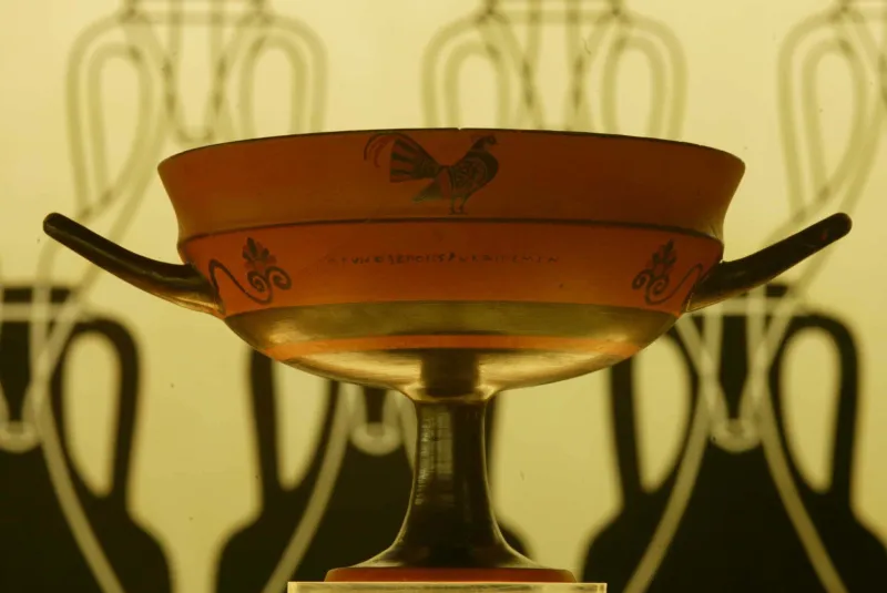 Pittore Di Phrynos, Kylix A Figure Nere, Museo Del Vino 