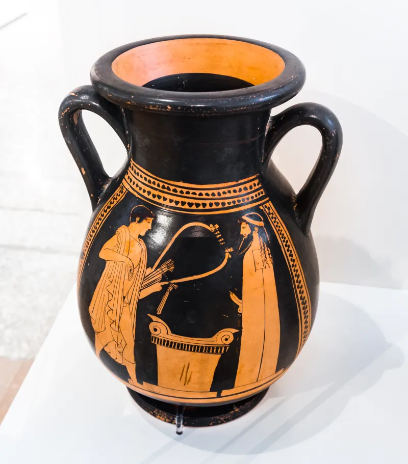 Manner Of The Pig Painter - Arv 566 7 - Youth With Barbitos At Herm - Man At Herm - Athens Nam 17170 - 