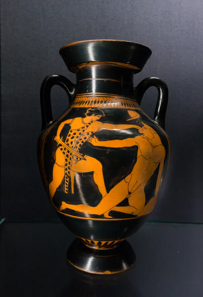 Pig Painter - Arv 565 35 - Theseus And Minotauros - Komasts - Wien Khm As Iv 634 - 