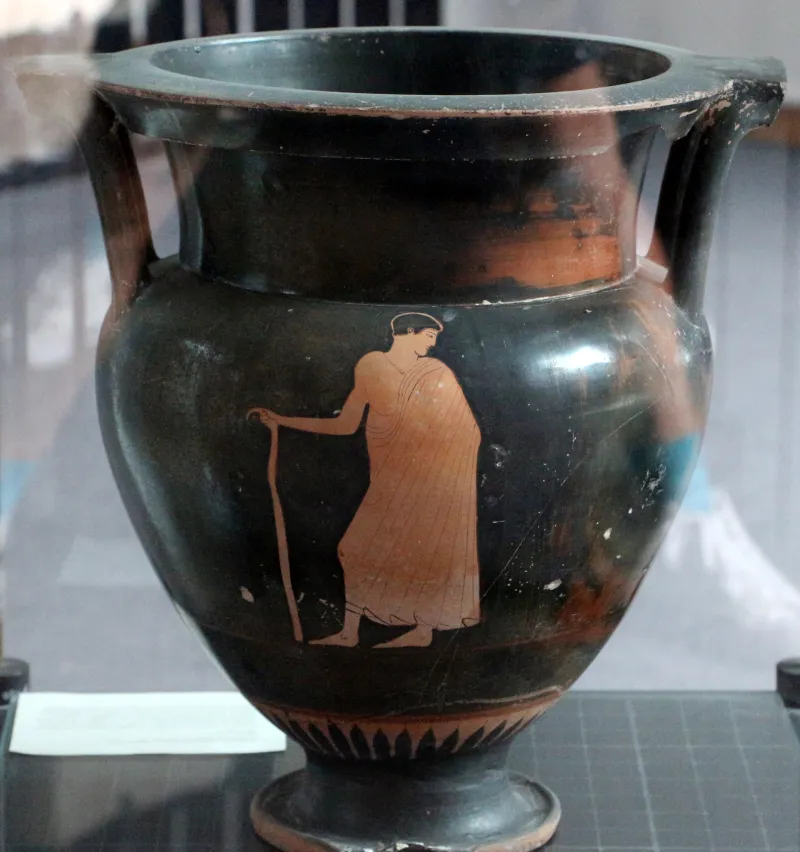Pittore Dei Maiali, Cratere A Colonnete Attico Con Lezione Di Danza, 450-430 Ca, Da Rudiae, 