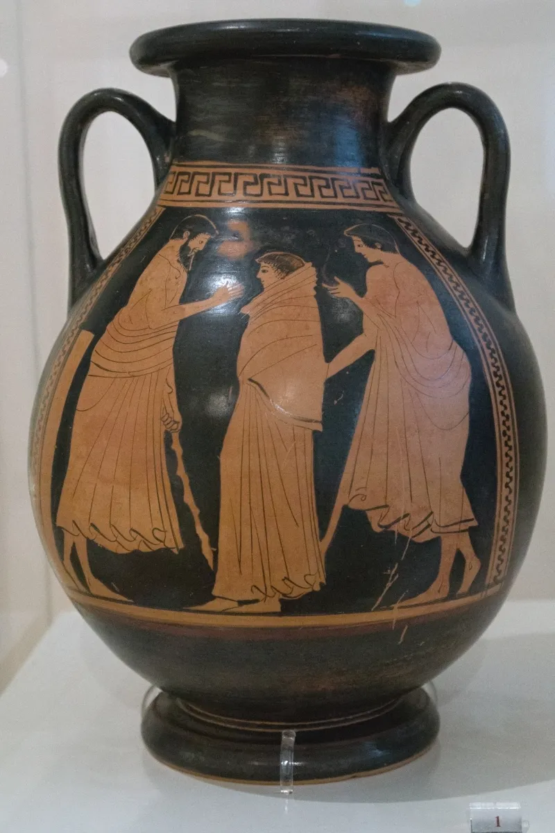 Red Figure Pelike, Pig Painter, 470-460 Bc, Nama 1427, 