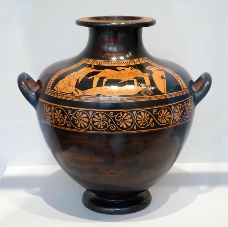 Red-Figure Hydria Ransom Of Hector (Harvard, Sackler Mus 